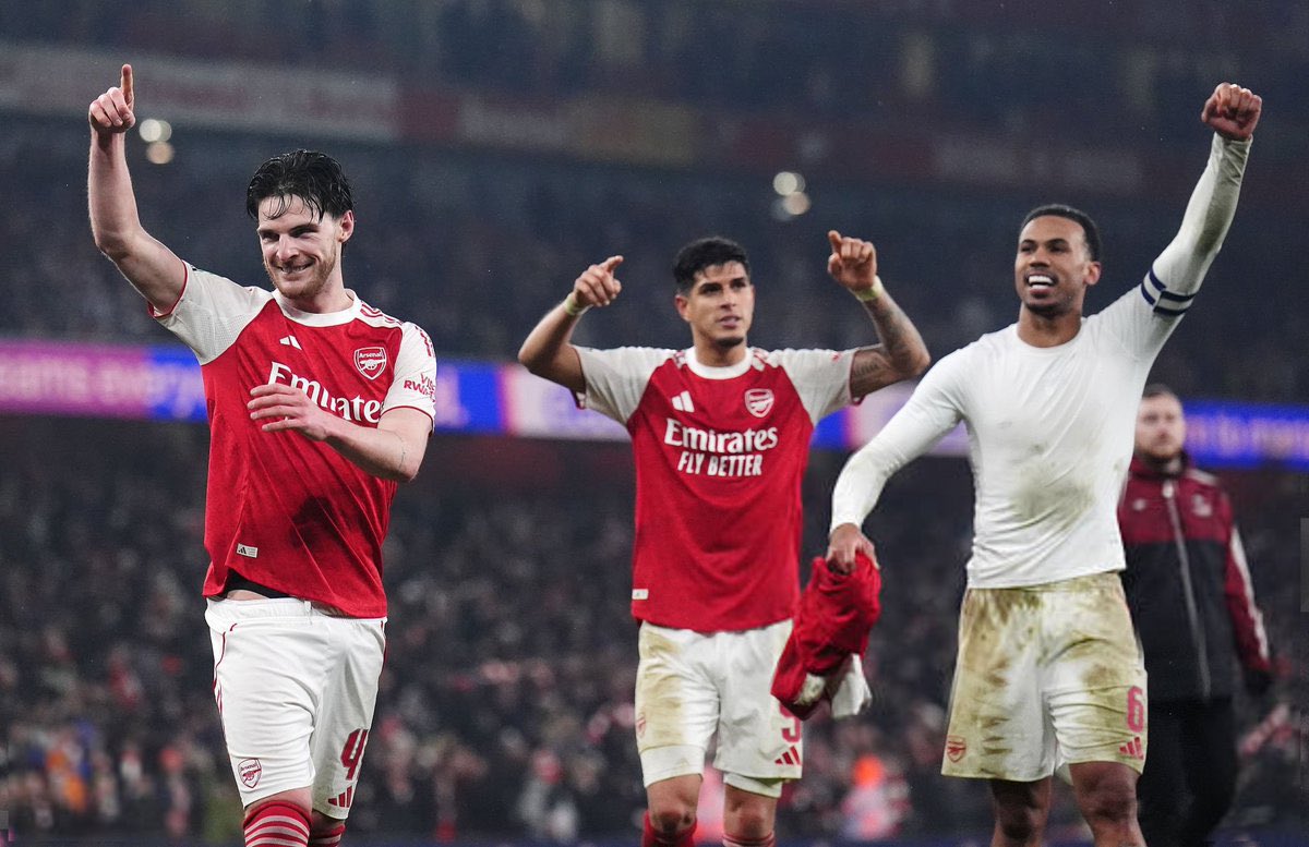 Piero Hincapié, Gabriel Magalhães, and Declan Rice, absolutely unbelievable tonight.
They were immense from start to finish. Composed, dominant, and relentless in every duel. That’s a defensive masterclass mixed with pure midfield authority. Truly outstanding performances.