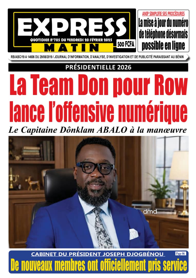 DonaldAkpedje's tweet photo. Au Bénin,
La Team Don pour Row bouscule les lignes. Elle met en place  une communication stratégique et offensive pour les élections présidentielles du 12 Avril 2026. Elle est  conduite par le capitaine @donklamau que nous accompagnons fièrement. https://t.co/Vpdpa1wLrC
