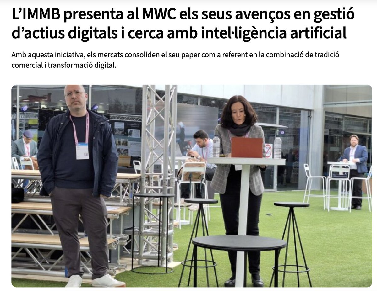 NUBILUMsmartDOC's tweet photo. Gestió eficient de més de 100.000 actius digitals.

Nubilum ha participat en el Mobile World Congress 2026 amb L’Institut Municipal de Mercats de Barcelona (IMMB) amb la sessió "Digital Asset Management and AI Search with Coeli." https://t.co/bLllRSveNq