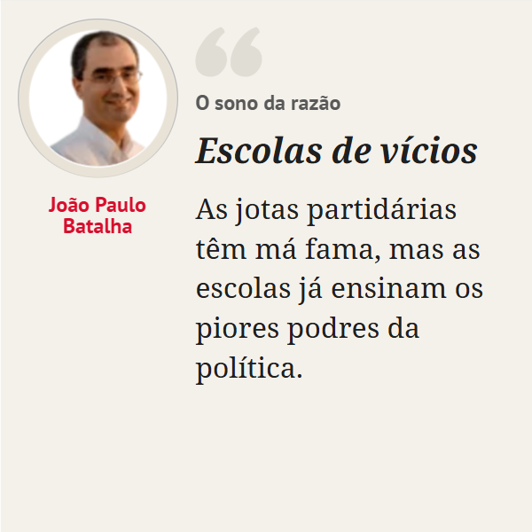 «Se a bagunça dos esquemas, das informalidades, da compra de votos, do financiamento encapotado e da redução das campanhas eleitorais a festivais de boçalidade começa na escola, tudo o resto que quisermos ensinar aos miúdos é insultuosamente inútil.»
sabado.pt/opiniao/convid…