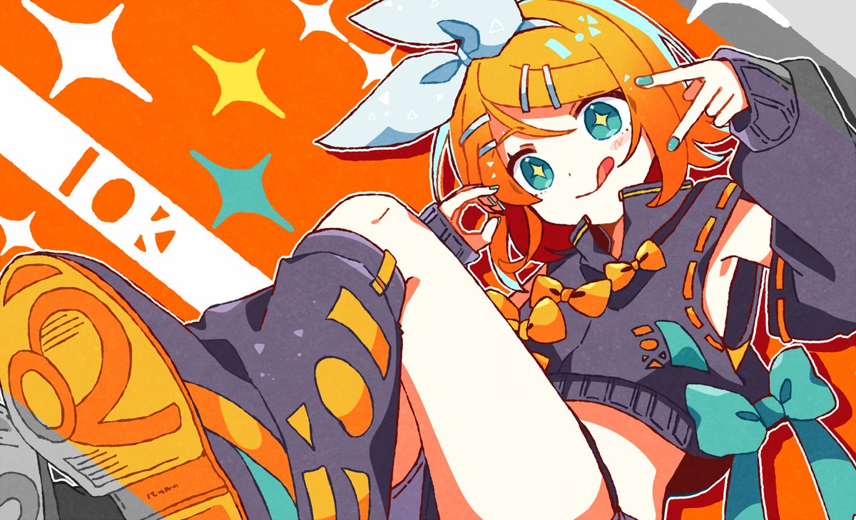 お友達に描いたリンちゃん🎀