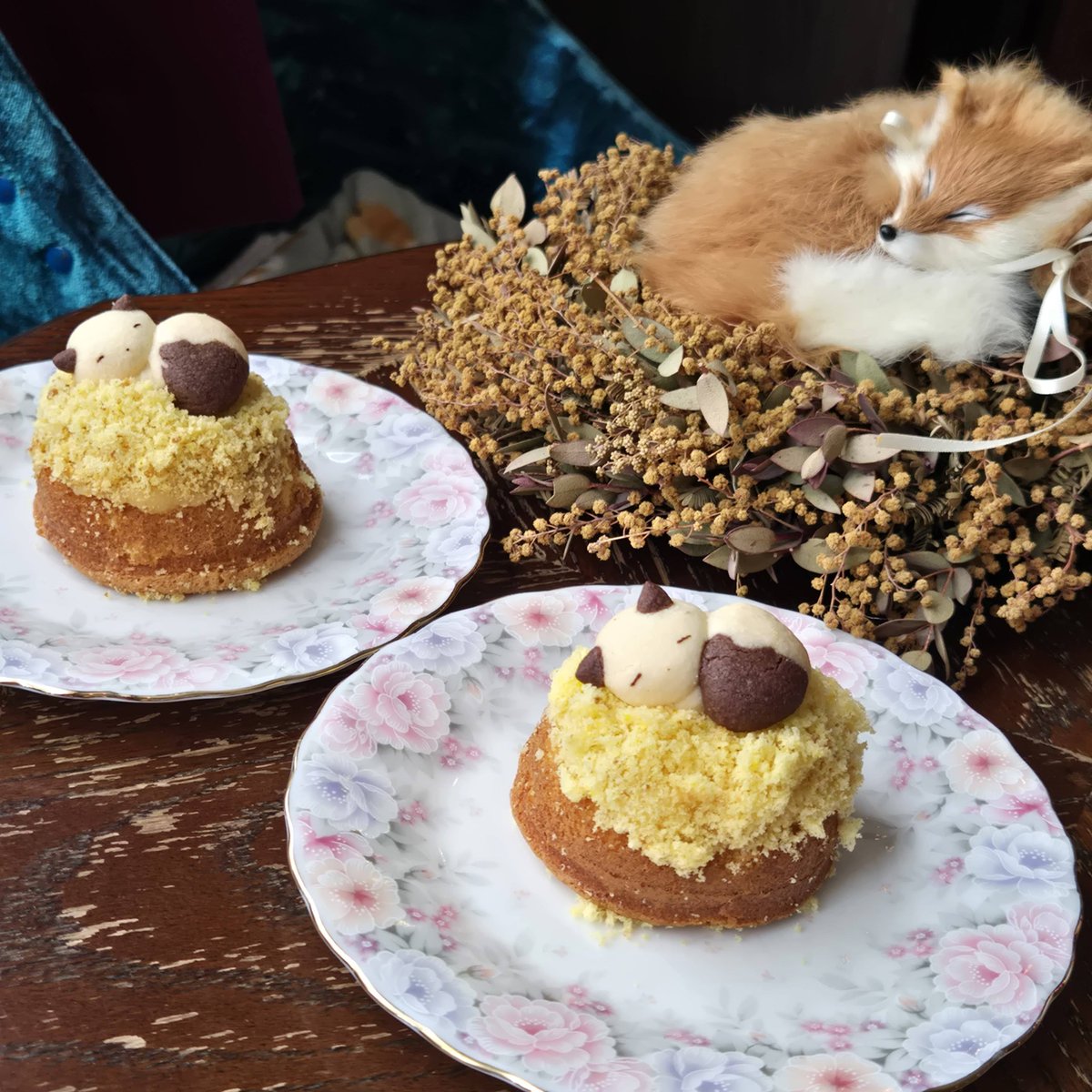 おやすみキツネのミモザケーキ🦊💤🦊💤🦊💤

3/6～