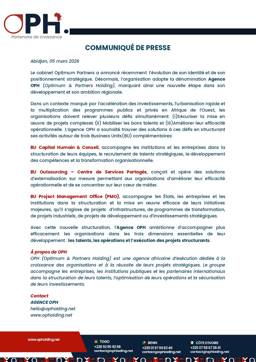 Agence Optimum & Partners Holding tweet media