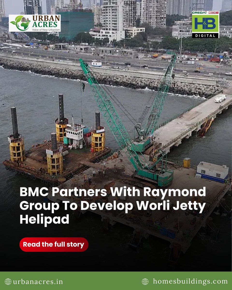 HandB_magazine's tweet image. Brihanmumbai Municipal Corporation has partnered with Raymond Group to develop and operate a helipad at Worli Jetty under a public-private partnership model. 

Read more:homesbuildings.com/bmc-partners-w…

#Mumbai #BMC #RaymondGroup #UrbanInfrastructure #Helipad