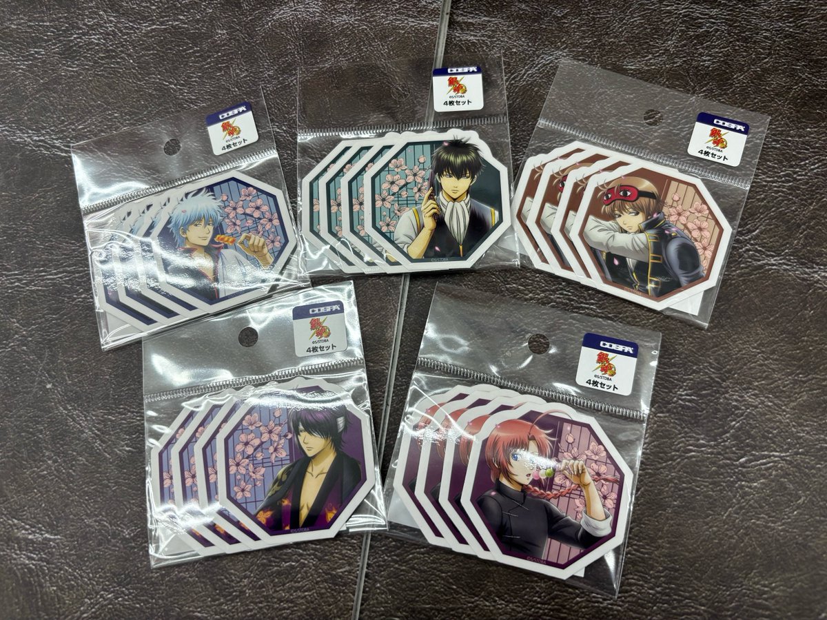 ✨新商品のお知らせ✨ 『銀魂』より 描き下ろしミニステッカーセット