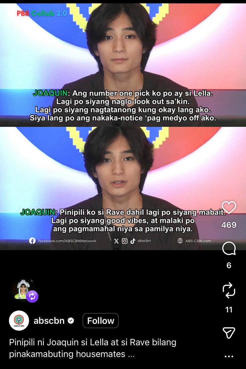 liapatrick's tweet image. ito yung proof na yung competitiveness ni Joaquin only applies when he has other housemates na kasama niya manonominate pag natatalo sila. Pero sa lahat ng pagkakataon na isa lang ang pwedeng pagbigyan ng magandang bagay, binibigay niya sa iba instead na sa sarili niya. #selfless