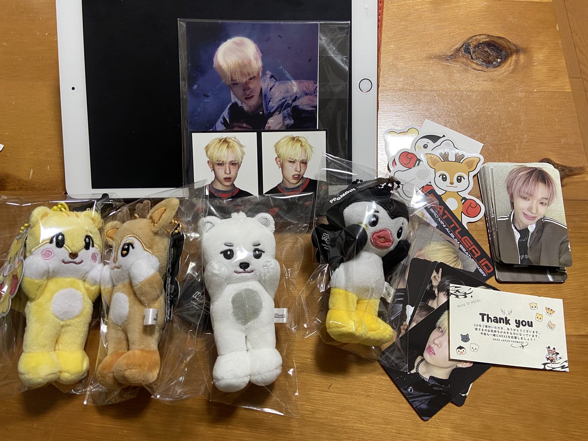 pisuke29's tweet photo. @NEXZ_JPFB 様から寄付企画のNEXZOOとトレカが届きました！大変な作業だったと思います。ほんとにありがとうございました。
これからもNEXZ応援していきたいです☺️
#NEXZ
#넥스지 #ネクスジ https://t.co/oyOtvxX93S
