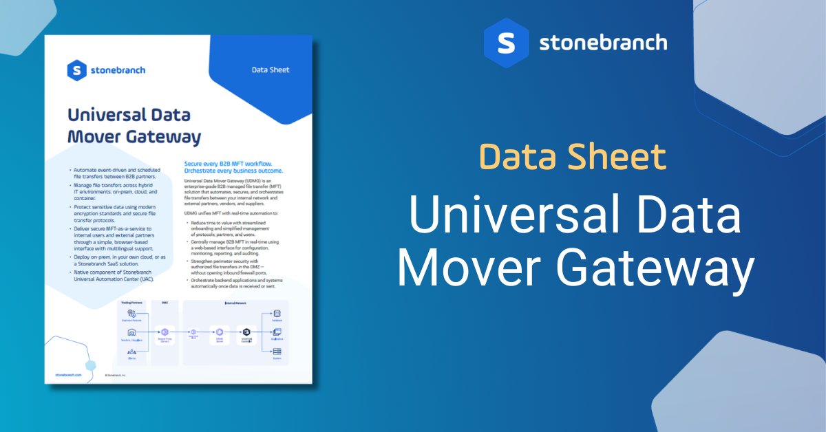 Stonebranch tweet media