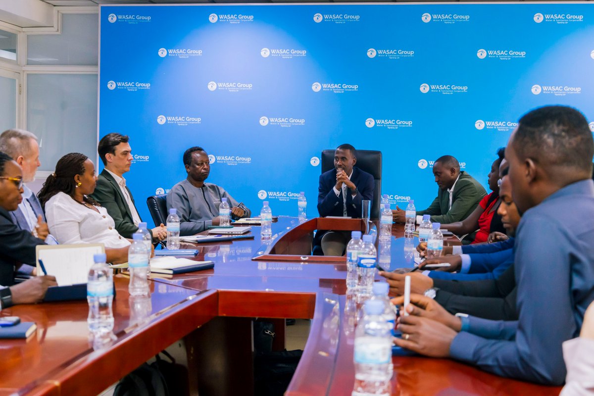WateraidRwanda's tweet photo. It was a great honor yesterday to hold a courtesy call with Dr. Asaph Kabaasha, CEO of @wasac_rwanda. We discussed strengthening partnership and technical collaboration under the #TeamWater project, which will focus on reducing Non-Revenue Water (NRW) in @BugeseraDistr. https://t.co/2eE69q37Sj
