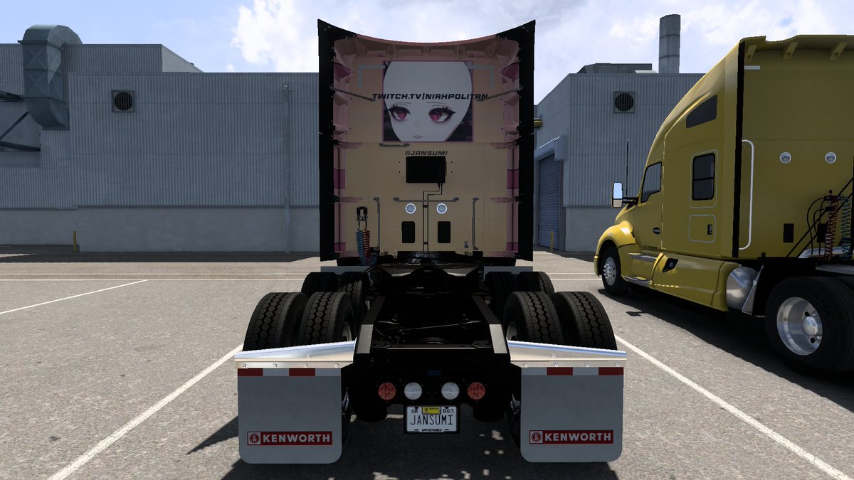 Welcome to the fleet! <a href="/EllionSyn/">Ellion Syn | Twitch Partner! | 😈🐉 Vtuber</a> &amp; <a href="/NiahPolitanVT/">niah 🍨🦊 | ice creamsune</a>
Joins as the 50th and 51st truck liveries with a Vtuber theme. 

Trucks: Freightliner Cascadia 24' (Ellion) &amp; Kenworth T680 22' (Niah)
Art: me

#art  | #simulator  | #vtuber | #SCSSoftware | #SCS | #ATS | #Freightliner | #Kenworth
