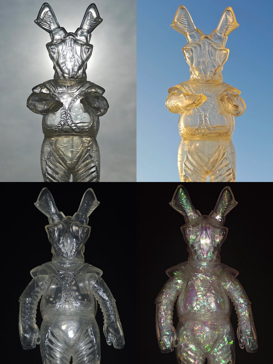 マルサン製 ゼットン クリア 1.曇り 2.晴れ 3.夜 4.オーロラシート