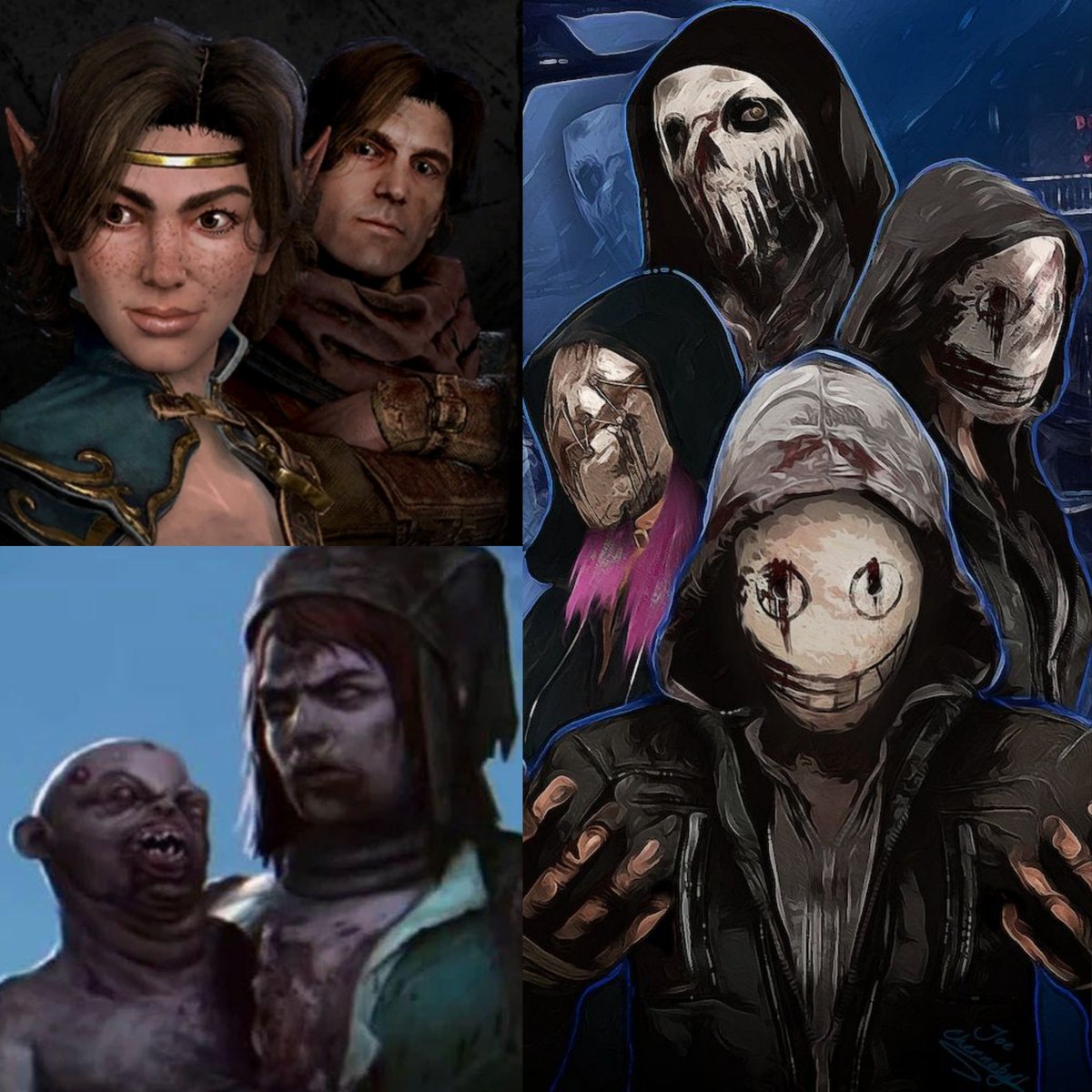 1st image shows a shitty bug from the worst period of dbds lifespan 

2nd shows paid for duo/group characters

Which do we think deserves the bare minimum recognition to get a profile pic after purchase and spending hours grinding to unlock?
#DeadbyDaylight <a href="/DeadbyDaylight/">Dead by Daylight</a>