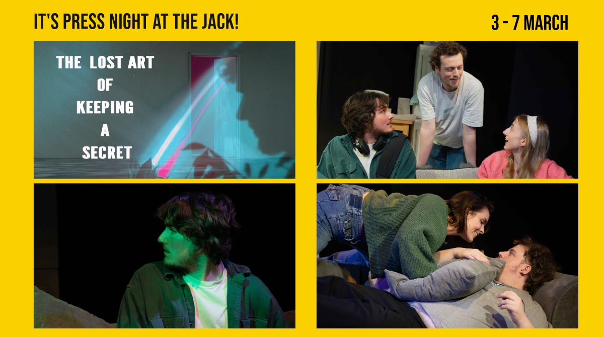 BrocJackTheatre's tweet photo. It’s press night at the Jack!
We look forward to welcoming all the reviewers this week to  ‘The Lost Art of Keeping a Secret’ from @_LinnetTheatre_
- a new drama about the step away from childhood 
Photos: Chelsea Neate
Info: https://t.co/Ul9guMcJg1 https://t.co/RjjzsLj0lb