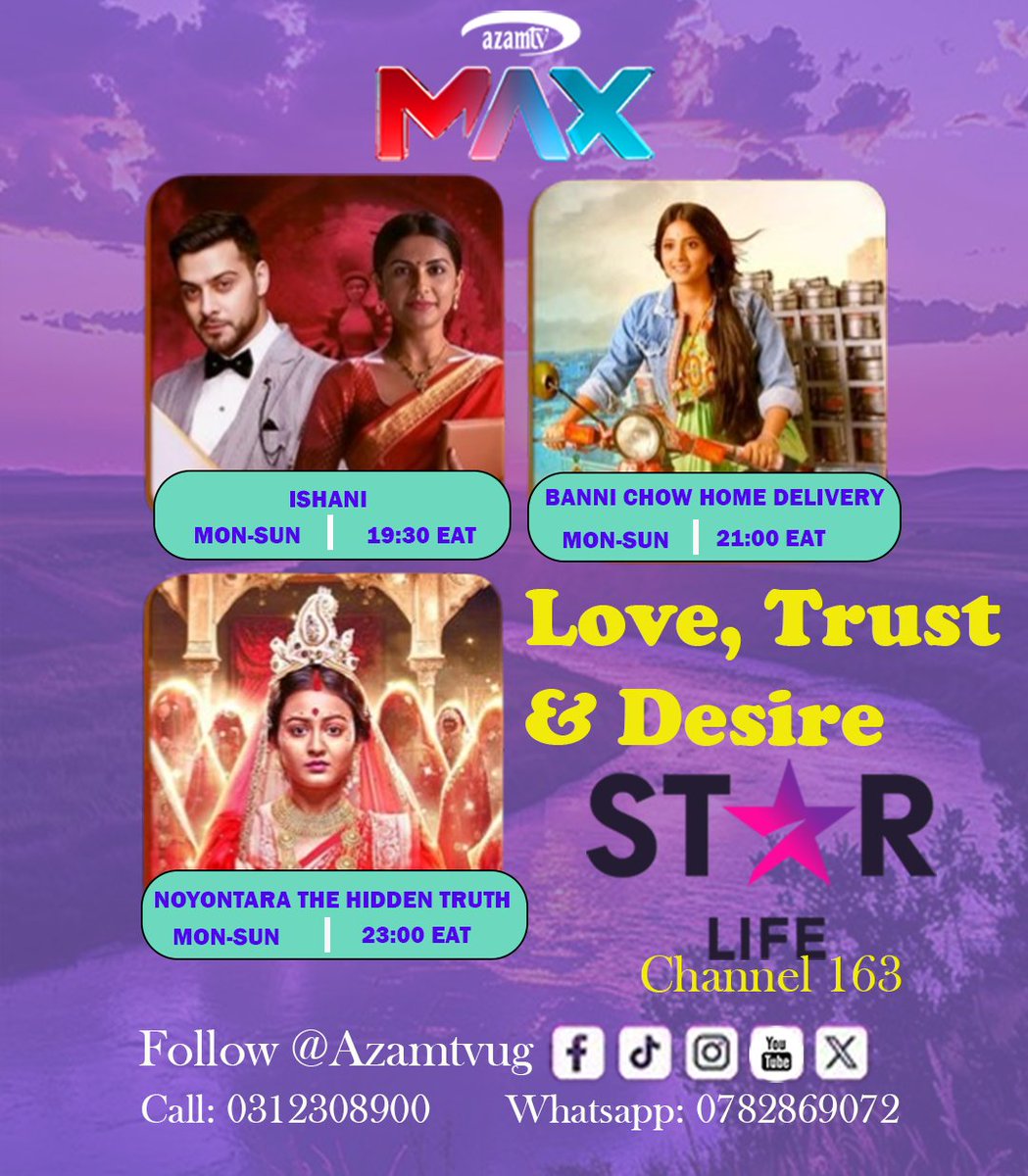 Azamtv_ug's tweet image. Daily dose😊
#Indian series Only on #Azamtv in HD
Miss not! #hollywoodmovies #Action #Romance