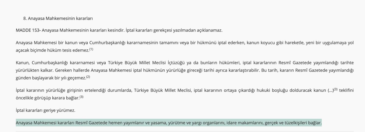 Anayasa Mahkemesinin bireysel başvuru sonucunda verdiği ihlal kararı herkesi ve tüm mahkemeleri bağlar. Danıştay 5. Dairesinin barış akademisyenleri ile ilgili verdiği karar hukuka aykırıdır. Aksini savunmak hukuku ya bilmemektir ya da başka bir amaç için araçsallaştırmaktır.