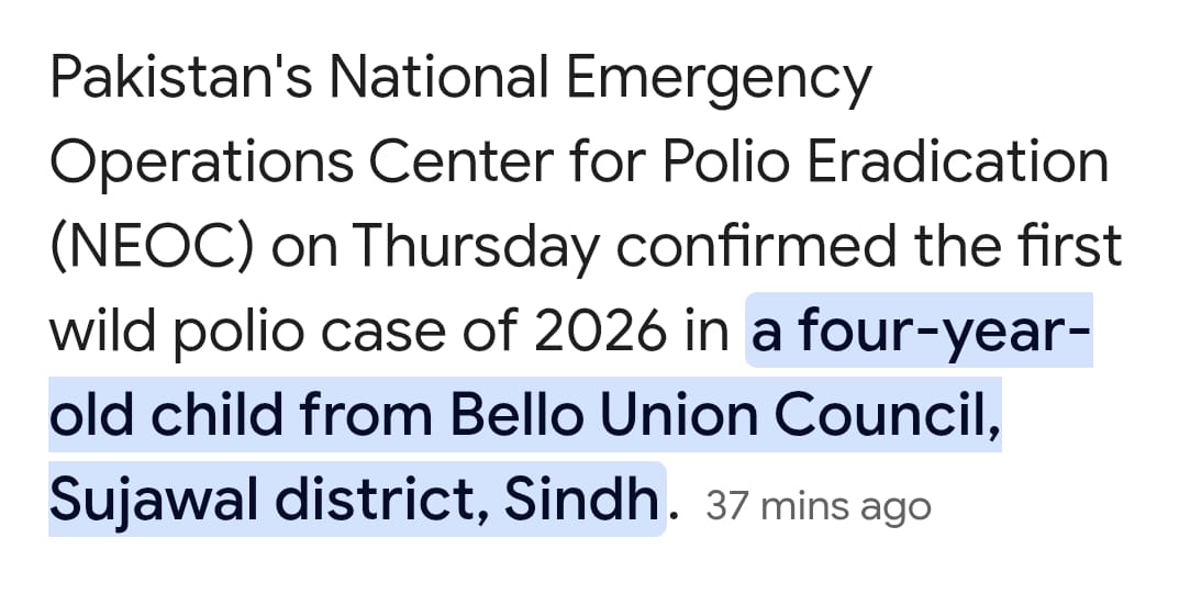 gmjamali901's tweet photo. Another polio case reported despite aggressive campaigns.
Polio eradication can not rest solely on UCMOs and frontline workers. From sanitation to the vaccine cold chain,every link in the system matters.
We need a true multidisciplinary approach—with proper support and incentives https://t.co/h0UbHtLnPU