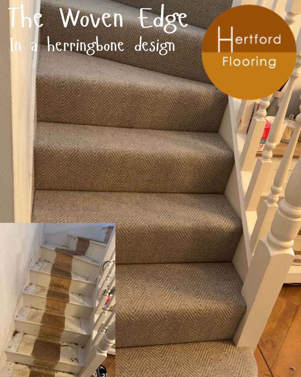 HertfordFloor's tweet image. Hand loomed #flatweave pile #carpet from The Woven Edge
🏠🧡🏠🧡🏠🧡🏠
This is #Herringbone Oatmeal
🏠🧡🏠🧡🏠🧡🏠
And it's available as a rug and runner too 👌
🏠🧡🏠🧡🏠🧡🏠
#thewovenedge #bespokecarpet #hertfordflooring
🏠🧡🏠🧡🏠🧡🏠
#staircases #bespoke #carpets #woolcarpet