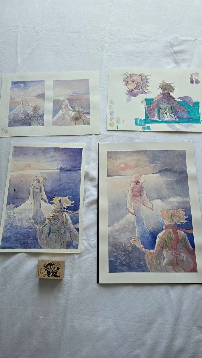 angeldescndnt's tweet photo. Reviving my twt for a little bit to thank @soffics_ for their ethereal art (aaaaa my blackened heart's feeling a lot of things again) and the surprise freebie 🍁🌊 https://t.co/7vadWzuAG6