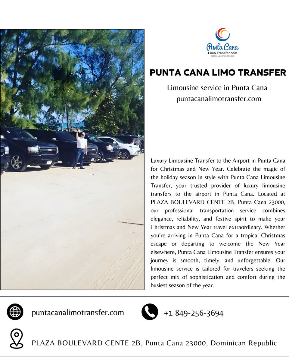 puntacanalimo's tweet photo. Punta Cana Limousine Transfer ofrece un servicio profesional, confiable y cómodo, diseñado para que cada traslado sea una experiencia segura y sin preocupaciones. https://t.co/spp8y5k0gH