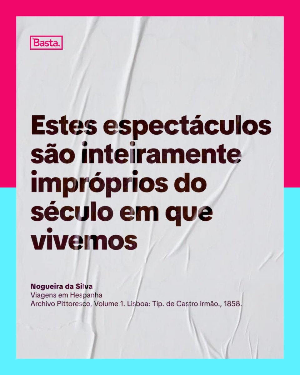 Basta de touradas tweet media