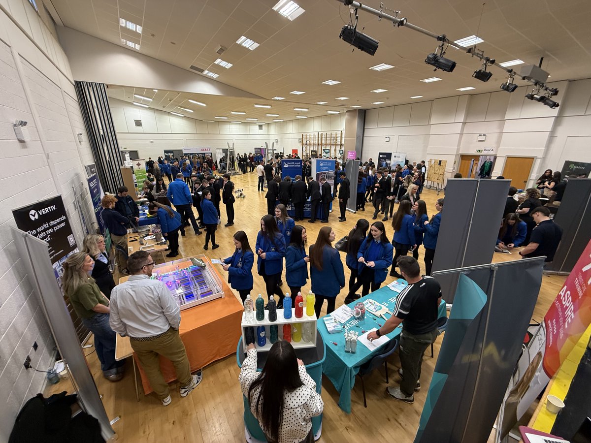SaintMarysDerry's tweet image. A massive thank you to @GEMXNW for bringing the GEMX North West Roadshow to our school for #engweek26 and all the local engineering companies for inspiring our students and giving them an amazing experience. @StMarysDerryTD