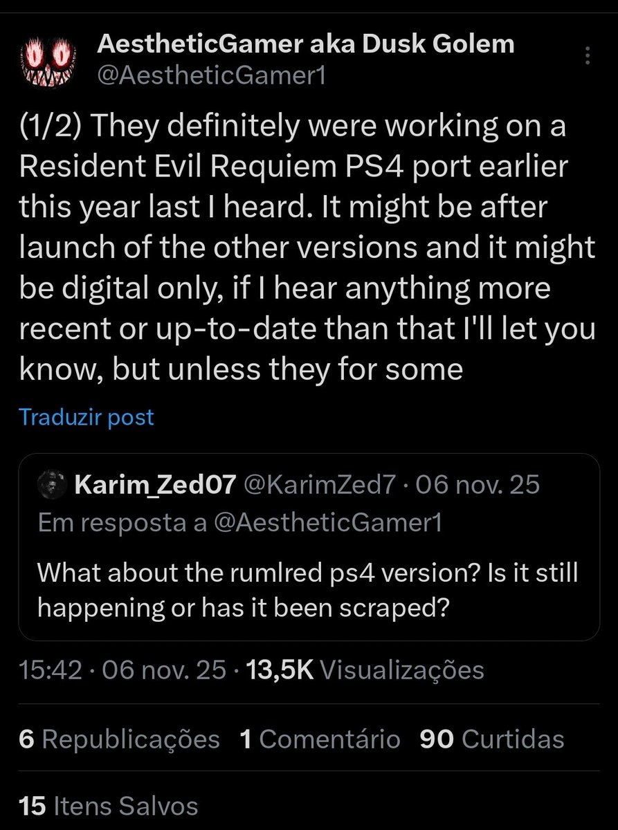 Gus #RE9PS4 #RequiemPS4 tweet media