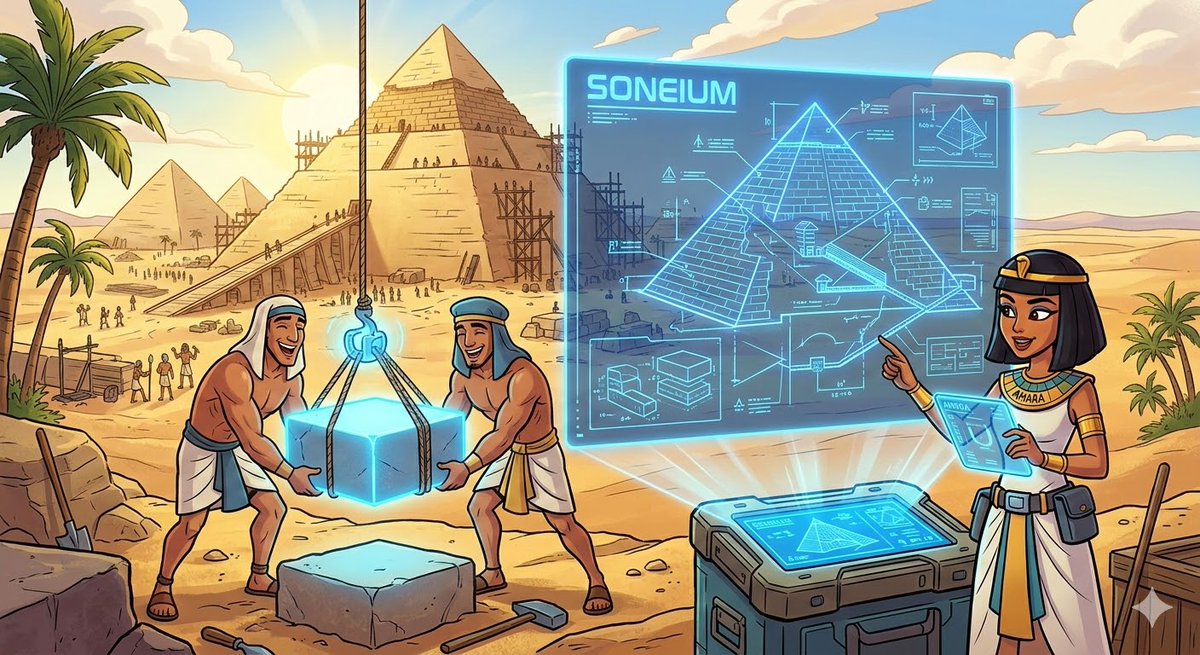 The mystery of the pyramids has been solved.. <a href="/soneium/">Soneium 💿</a>