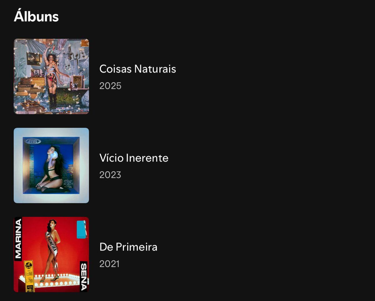 Imagina ter uma discografia impecável assim