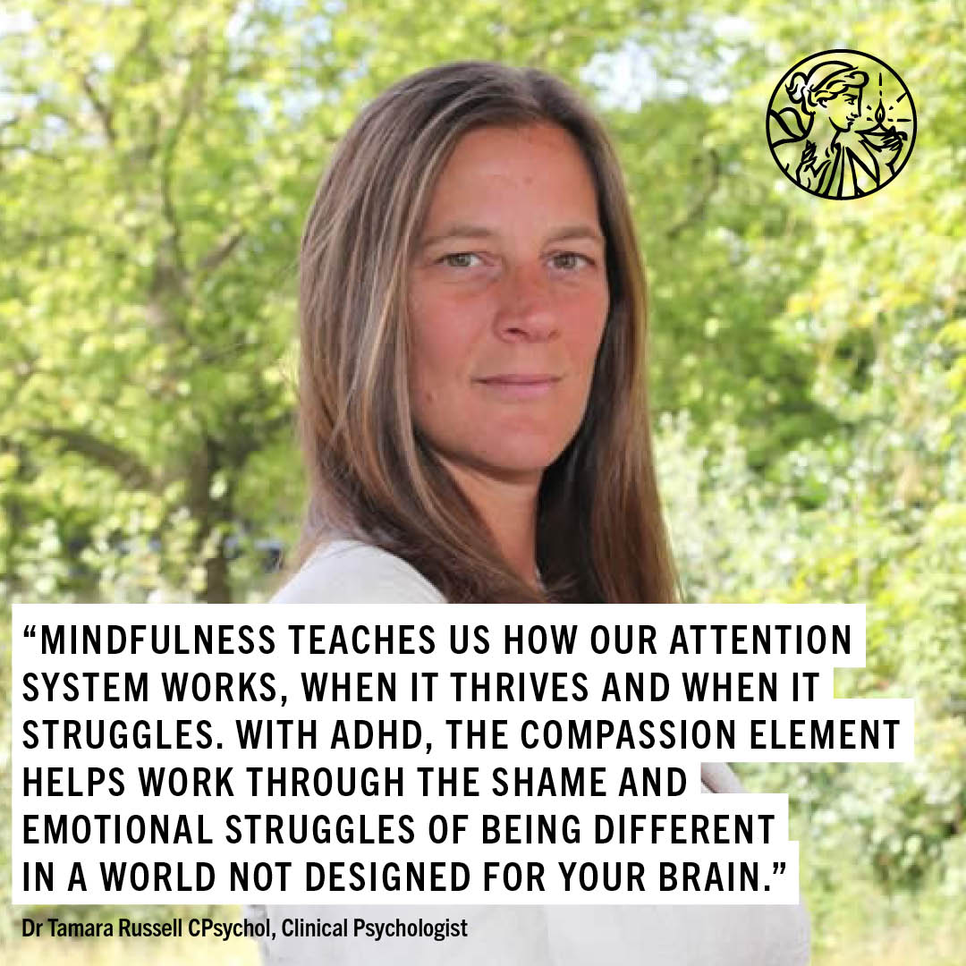 BPSOfficial's tweet photo. Movement can make mindfulness more accessible for adults with ADHD. 

Join our #BPSLearn webinar with Dr Tamara Russell to learn how to use mindful movement to improve focus, reduce impulsivity, &amp; support emotional regulation in your clients.

Book now: https://t.co/0AgabIq6d9 https://t.co/UghFXyteiQ