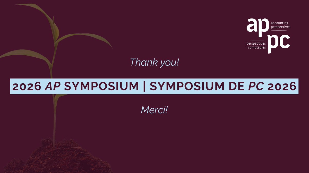 Accounting Perspectives / Perspectives comptables tweet media