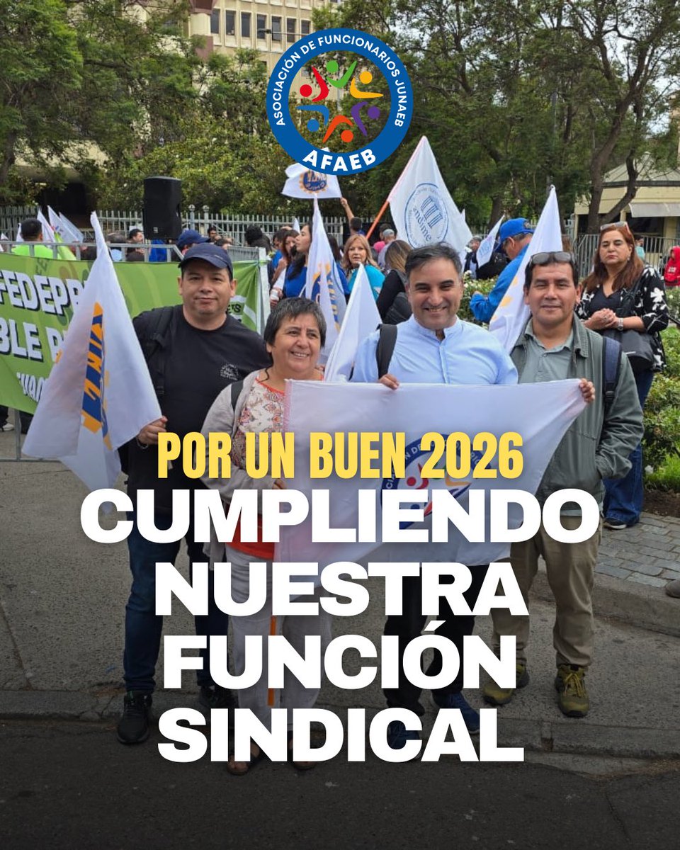 afaeb_nac's tweet photo. Llegó marzo y con ello se da por iniciado el 2026 💪🏽 Les deseamos a todas y todos nuestros asociados lo mejor para los desafíos que vienen. Nosotros reafirmamos nuestro compromiso para cumplir de la mejor manera la labor sindical, en la defensa y mejora de los derechos laborales. https://t.co/rTsl2DVhNO