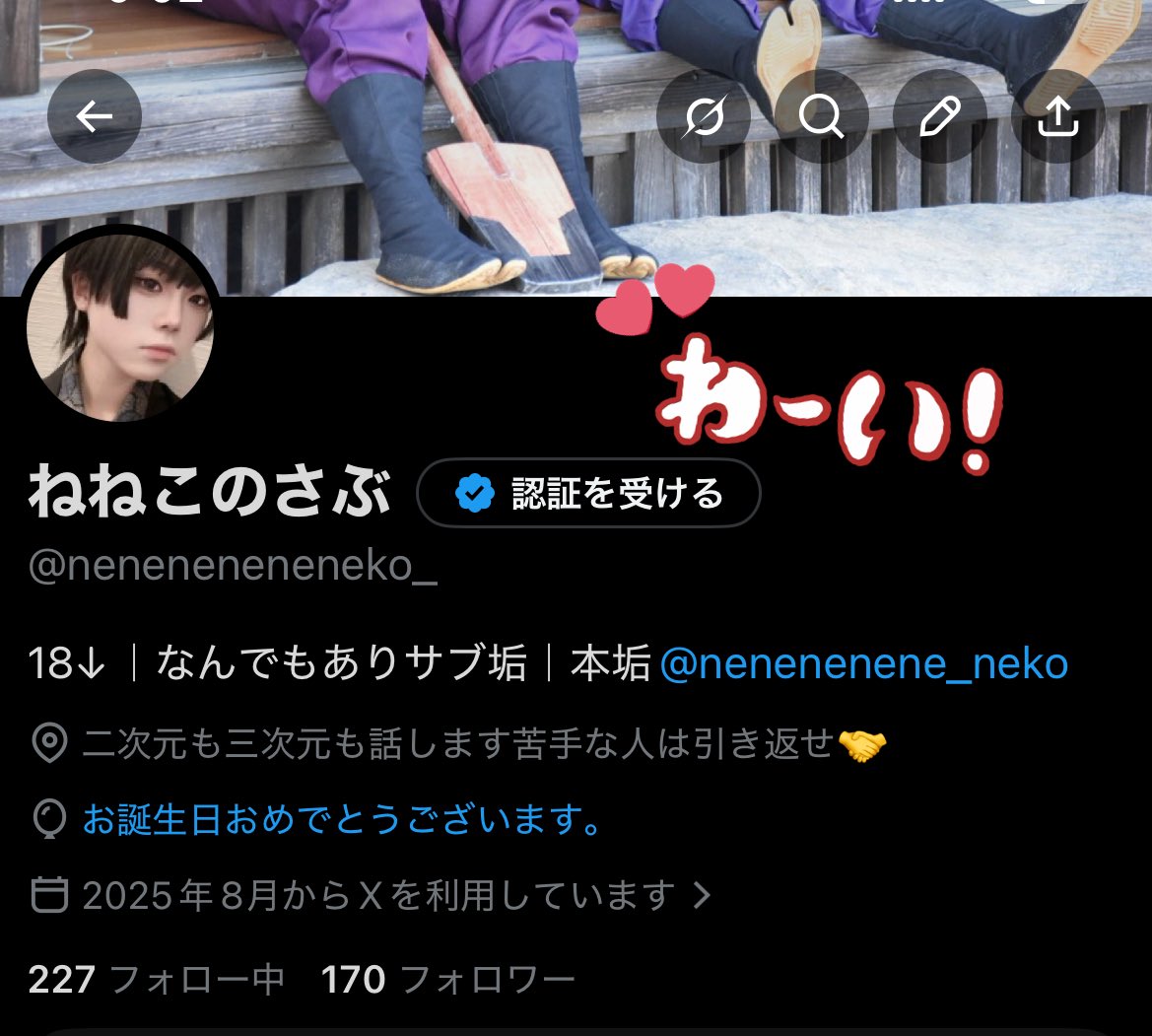 ねねこのさぶ tweet media