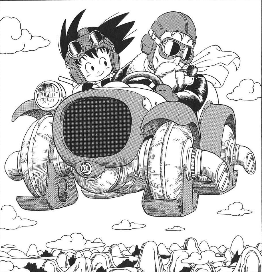 Akira Toriyama era tan buen artista que era capaz de dar una sensación de 3D a sus dibujos, motivo por el cual es muy respetado entre otros mangakas.