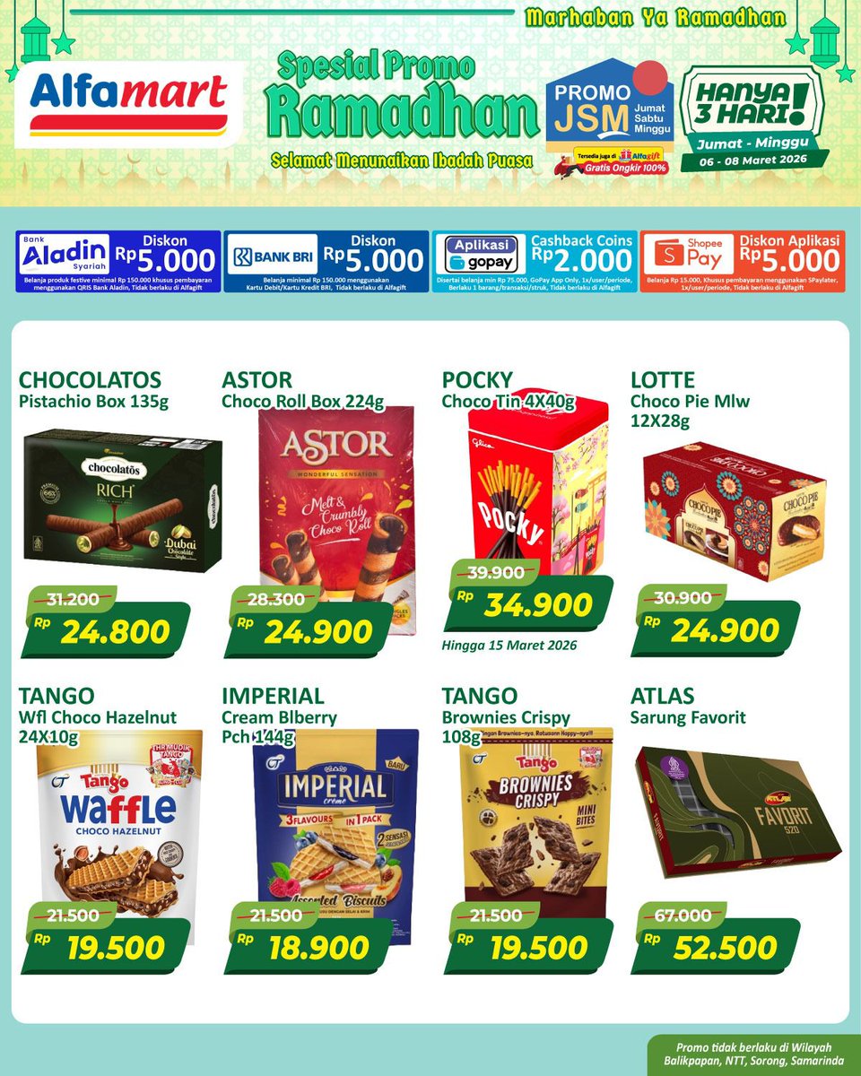 katalogpromosi's tweet image. Promo JSM Alfamart weekend ini sudah terbit 🛒

Ada diskon untuk kebutuhan harian, perlengkapan rumah tangga sampai produk bayi juga.

Lihat daftar promonya lengkapnya di sini 👉 katalogpromosi.com/promo-jsm-alfa…
#PromoJSM #Alfamart #PromoWeekend