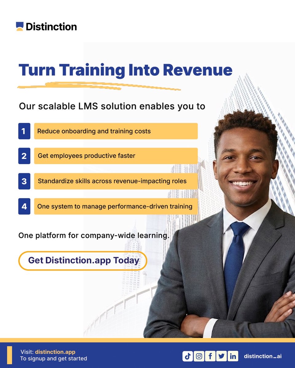 Distinction AI tweet media