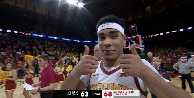 CyowaSt8's tweet photo. Gonna miss this guy. Thanks for being loyal to Iowa State all these years. Best of luck Tamin! https://t.co/3HXZVBnBcJ