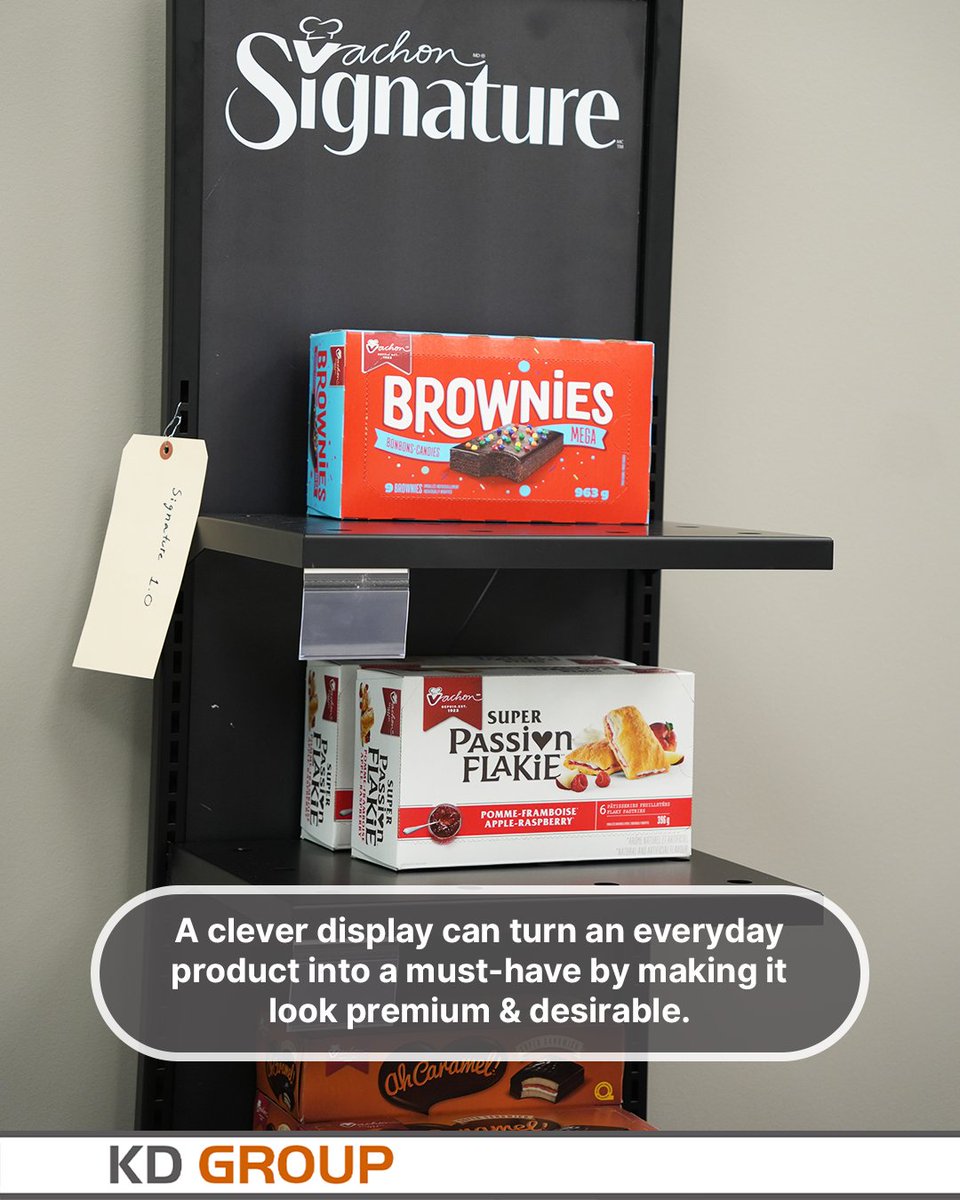 KDdisplays's tweet image. Presentation shapes perception. The right display makes products feel elevated, desirable and worth choosing.

#KDDisplays #RetailDisplay #VisualMerchandising #ProductPresentation #RetailDesign #BrandPerception