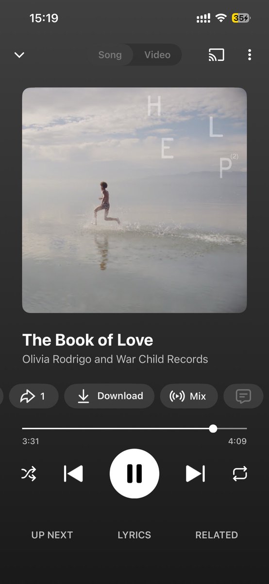 beautiful song. beautiful voice. i missed hearing her voice. a lil slow song for me but ill be streaming tf out of it cause im craving for new olivia songs