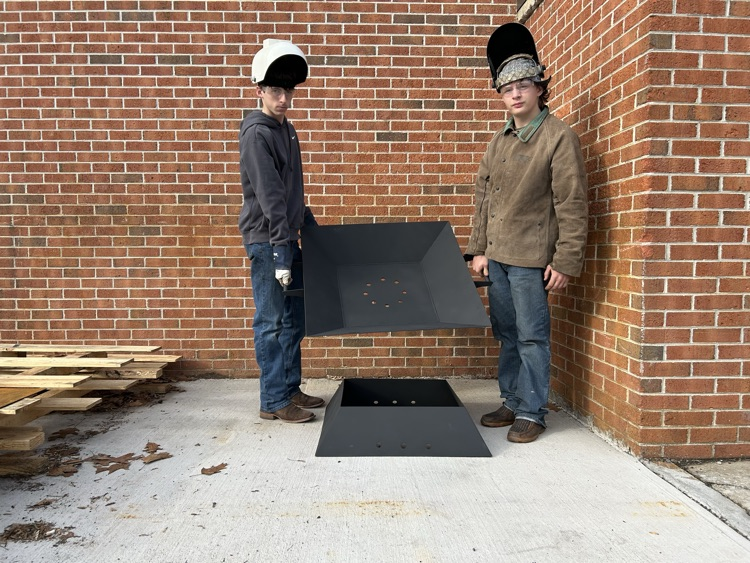 wcctec's tweet photo. Shoutout to Aaden S. and Sam R. from Mr. McClures Welding class for making this fire pit for the Justin Foundation Auction. Great work guys! https://t.co/iSw9cfV02r