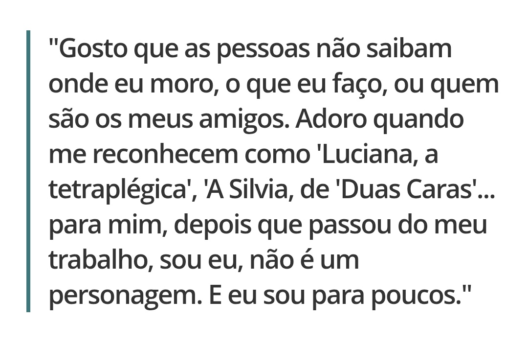 falando nela, adoro essa canetada que ela deu, tem muita gente que tá precisando desse recado