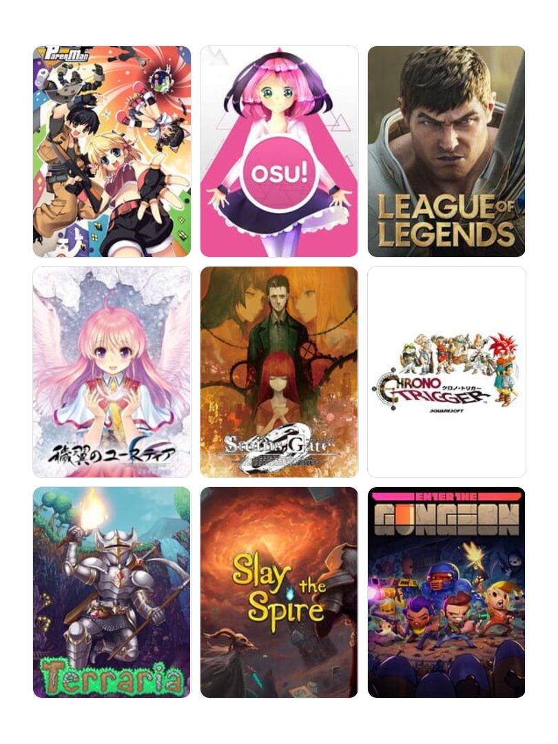 KeigoClear's tweet photo. よく見かけるのでやってみた
#My9Games #私を構成する9つのゲーム
https://t.co/88qe7aoyEH https://t.co/w5pvWnhvLX