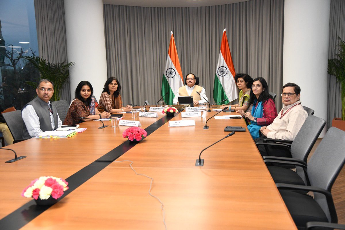 MoHFW_INDIA's tweet photo. Union Minister for Health and Family Welfare Shri Jagat Prakash Nadda Virtually Addresses Press Briefing at World Health Organization Headquarters; Reaffirms India’s Commitment to Eliminating Cervical Cancer and Advancing Global Health Cooperation

Government of India Adopts Multi-Pronged Strategy Focused on Prevention, Screening, Early Detection and Timely Treatment to Combat Cervical Cancer: Union Health Minister

Over 86 million Women Screened for Cervical Cancer Under NP-NCD; VIA-Based Screening Available at Ayushman Arogya Mandirs for Women Aged 30–65: Shri Nadda

Dr. Tedros Adhanom Ghebreyesus Calls India’s HPV Vaccination Drive as the World’s Largest Free Vaccination Drive terms it as a Landmark Step in Cervical Cancer Elimination

DG WHO Commends India’s Nationwide HPV Vaccination Campaign Launched by Hon’ble Prime Minister Narendra Modi Targeting 12 million Adolescent Girls

HPV Vaccination Drive Rooted in Voluntary Participation and Parental Consent, Reflecting India’s Respect for Community Values: Shri J.P. Nadda

#HPVVaccine
#SwasthNariViksitBharat

https://t.co/VnR7UvIJe4