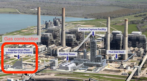 RyanAlimento's tweet photo. Petra Nova &amp; Kemper are peak CCS absurdity

Petra Nova (coal post-combustion) burned gas on site to capture CO2 from burning coal. It captured 92.5% of a diverted stream of just 1/3 of Unit 8's flue gas. It still vented ~2/3 of coal emissions https://t.co/plrva6laZo