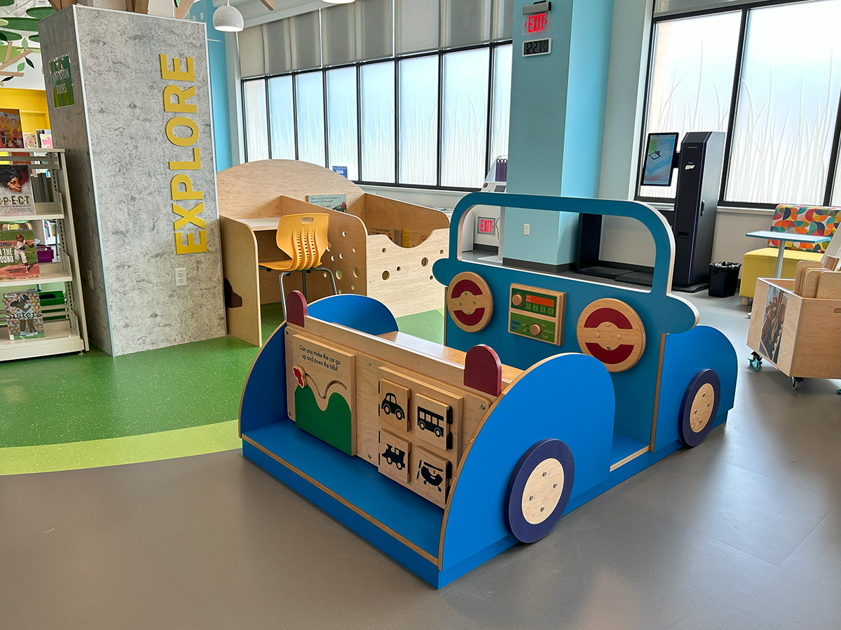 Imagination starts here. 🚗

The new children’s area at Kenosha Public Library invites kids to read, explore, and take the driver’s seat.

Inspiration: everywhere.

#LibraryDesign #EarlyLearning #TMCFurniture