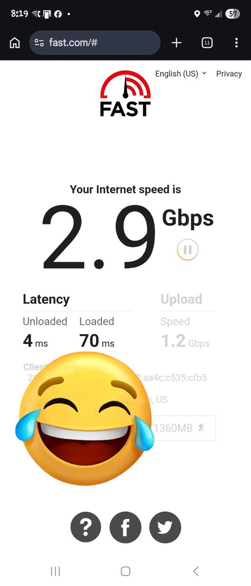 __Snxxx1's tweet photo. @steezy10_ Fold 7 speed test went up to 3.8gbps https://t.co/ti22AvtewU