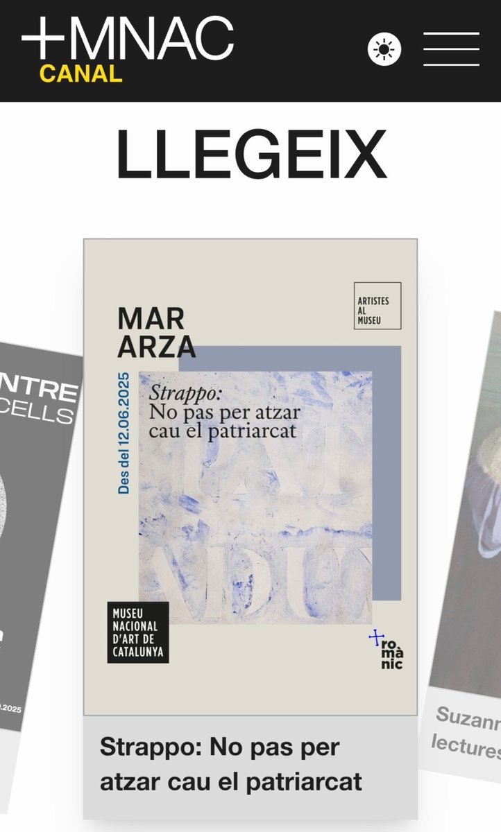 Vols descobrir l’obra d’#EugèniaBalcells o d'#EulàliaValldosera? Endinsar-te en el procés creatiu de #MarArza, #MariaPicassó o #FlavitaBanana? O escoltar la fotògrafa #AnnaTurbau?

👉Mira, escolta i llegeix les seves obres, veus i històries al Canal +MNAC: canal.mesmnac.cat/museu/som-done…