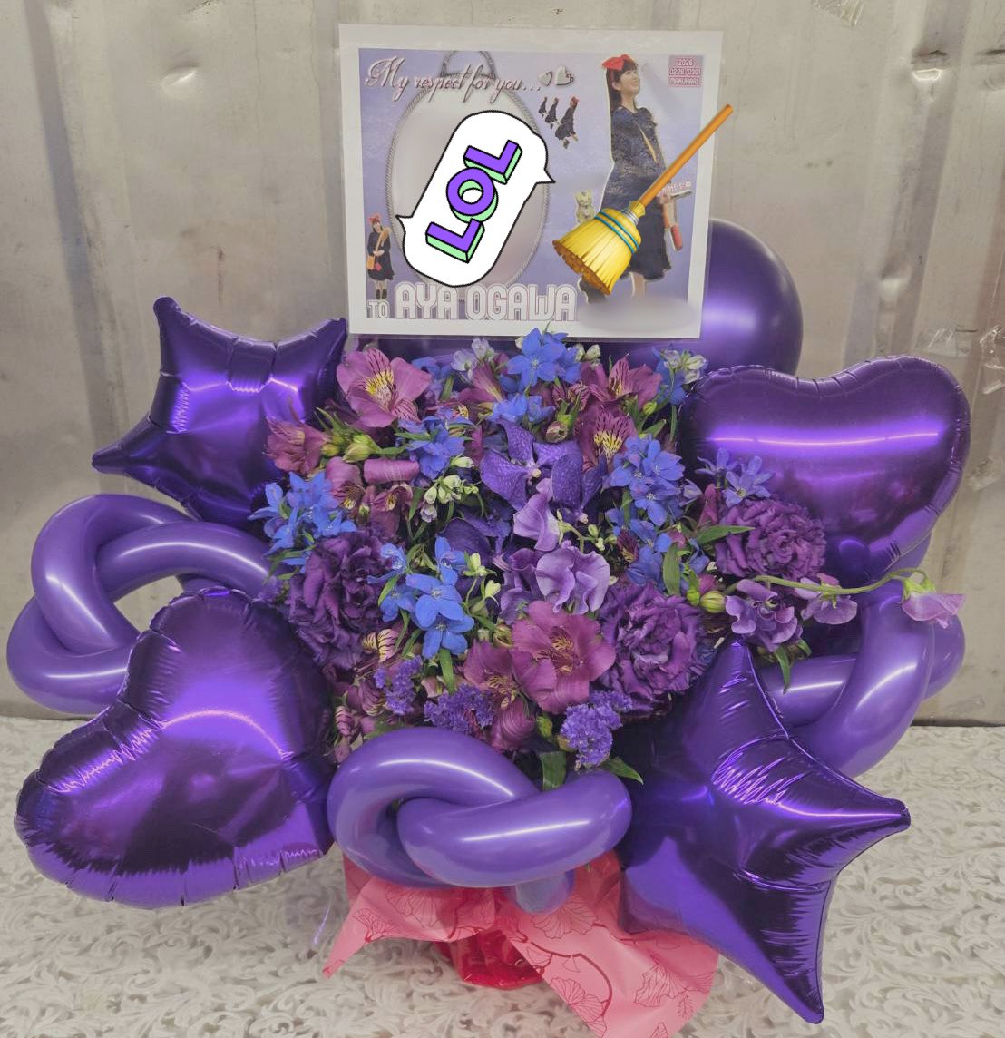 今回も2日連続リアミで祝花を出させてもらいました🌸 お祝い多すぎたし