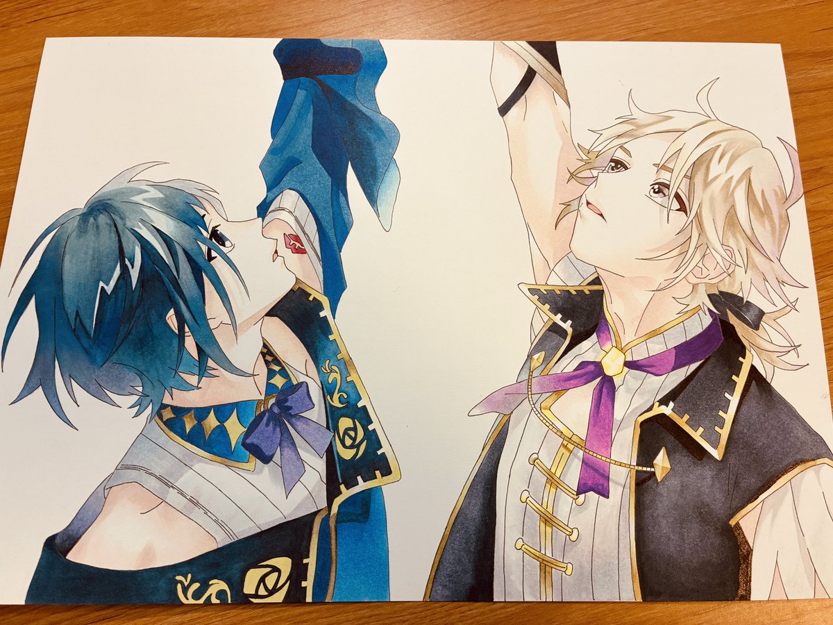 Serimaru_Emma's tweet photo. #HoneyWorks #Copic #模写 https://t.co/YHNXNfPJUo