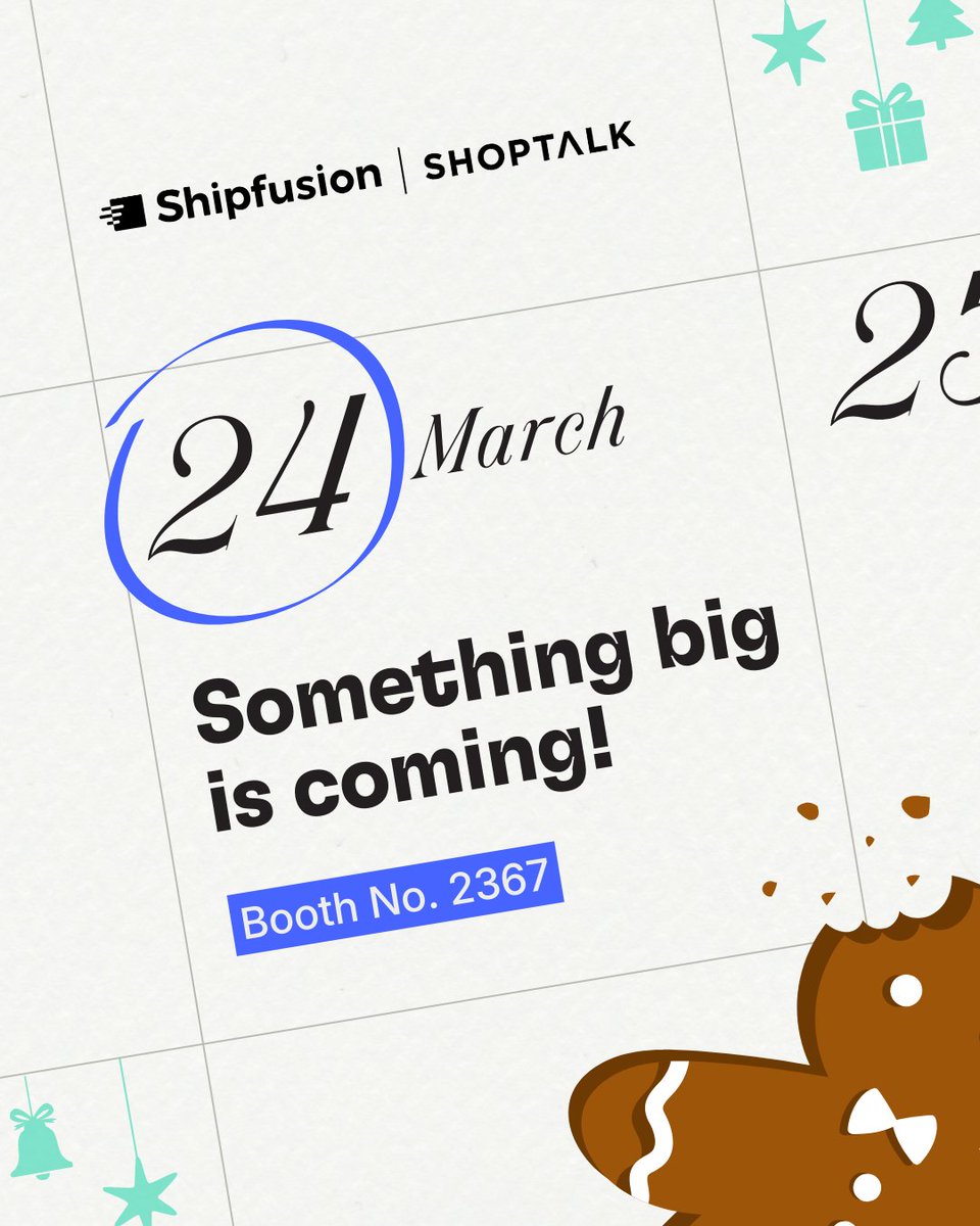 ShipFusion's tweet photo. Shipfusion is headed to Shoptalk &amp; we’re bringing something unexpected🤫  

It’s festive, it’s built for scaling DTC brands &amp; it might just save you after a long day on the show floor. Find us at Booth #2367 to see how you can take control of peak season, not survive it. https://t.co/WJHZ6PveNe