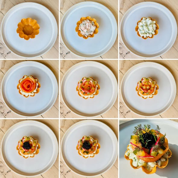 pipeandglass's tweet image. Staal smoked salmon tartlet, hot smoked salmon rillette, cold smoked salmon, potato and kohlrabi salad, pickled cucumber, caviar, dill
Staal Smokehouse
#pipeandglass #onthemenu #michelinstar #staalsmokehouse #salmon #caviar #dill